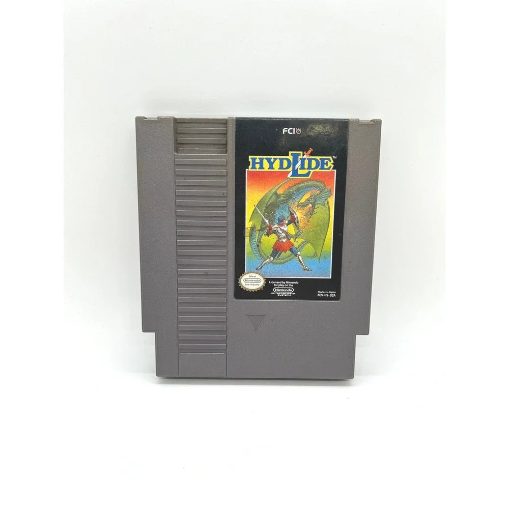 Hydlide Nintendo NES Game Cartridge with Dust Sleeve NES-HS-USA FCI 1989